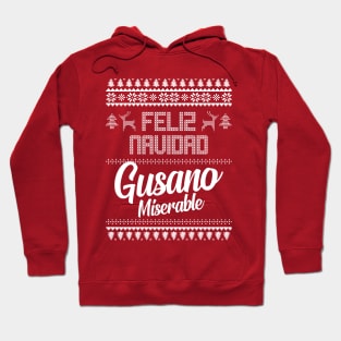 Feliz Navidad Gusano Miserable Hoodie